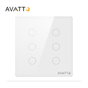 Switch Touch 6 Gang Zigbee - Wi-fi